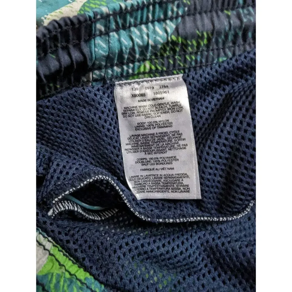 Columbia PFG Backcast Swim Trunks Boys XL 14 Blue Striped Shorts Nylon Fishing